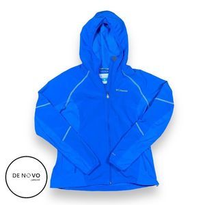 Columbia Women's Sweet As Softshell Full Zip Hoodie Size Large Blue